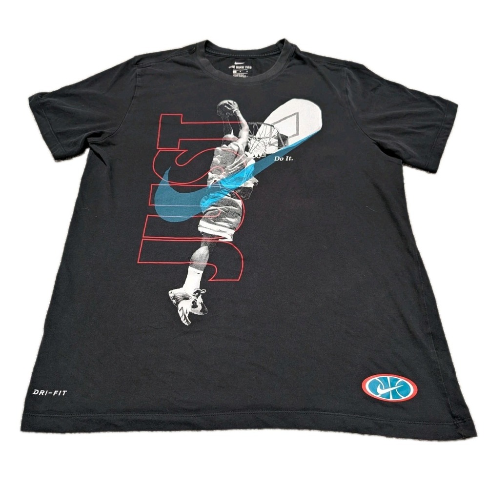 Nike Shirt Mens Size Large Dri Fit Just Do It Logo Basketball Tee Athletic